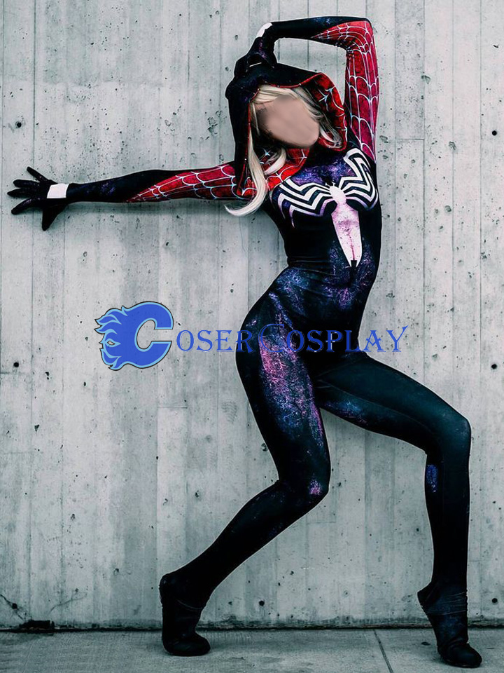 2018 Venom Spider Gwenom Sexy Halloween Costumes For Women